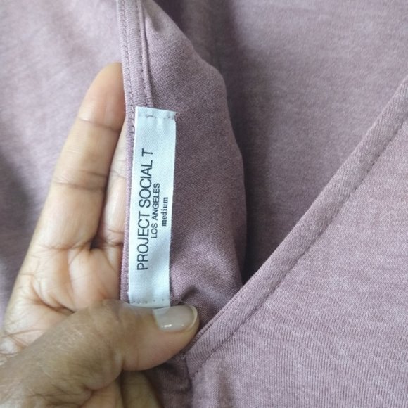 PROJECT SOCIAL Long Sleeve Medium Cut-Out Back Choker Style Pullover Sweater - Picture 3 of 9